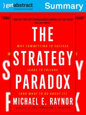 cover image of The Strategy Paradox (Summary)